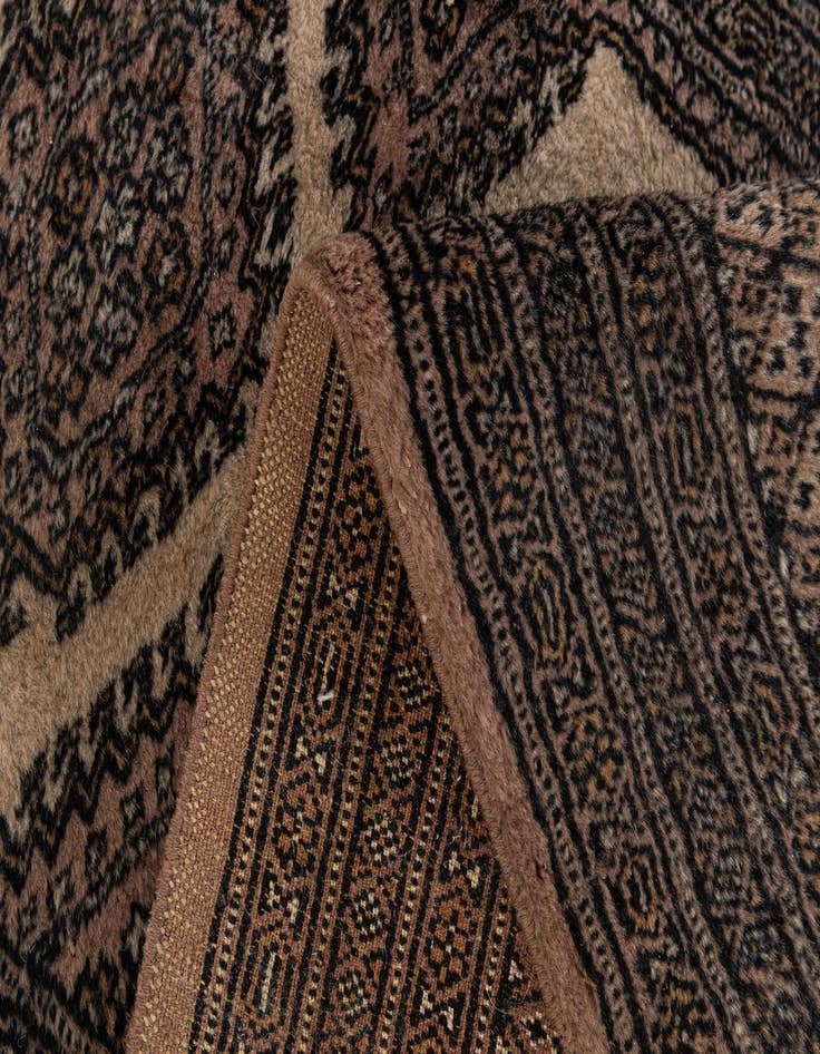 Detail image of  3' 3 x 5' 5  Hand Knotted Bokhara Oriental Wool Rug