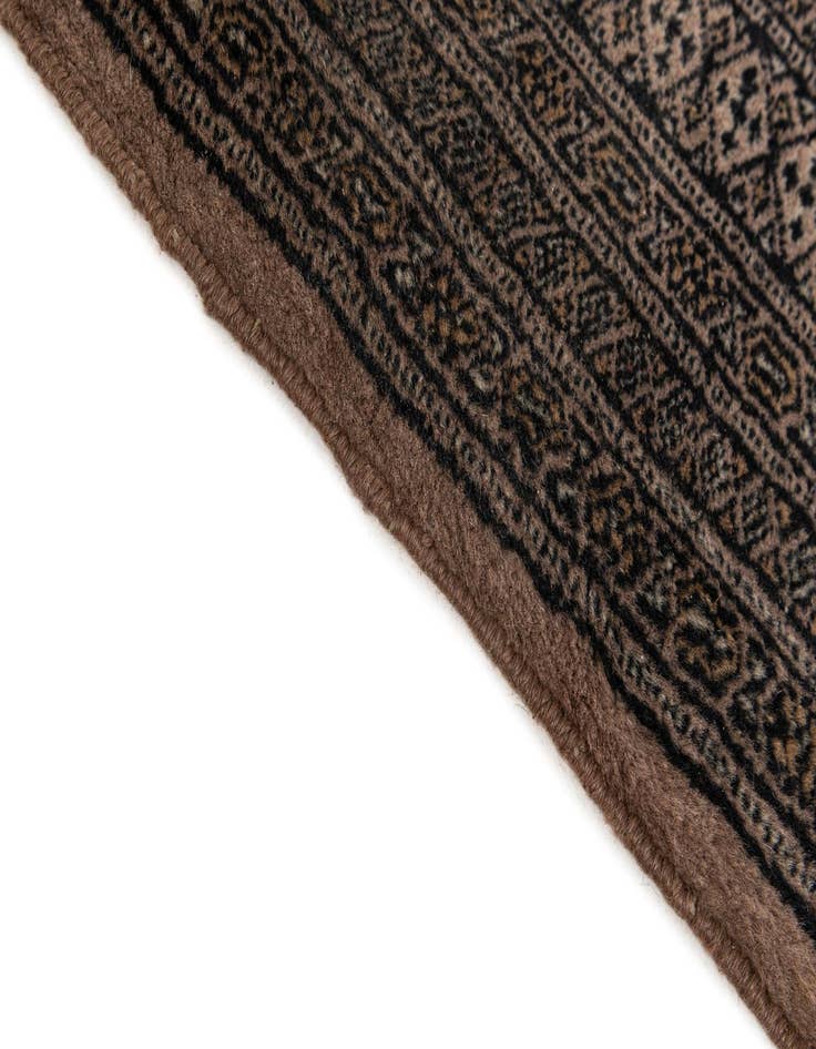 Detail image of  3' 3 x 5' 5  Hand Knotted Bokhara Oriental Wool Rug