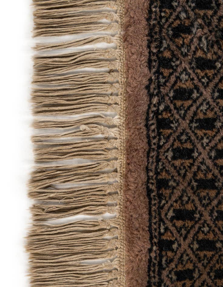 Detail image of  3' 3 x 5' 5  Hand Knotted Bokhara Oriental Wool Rug