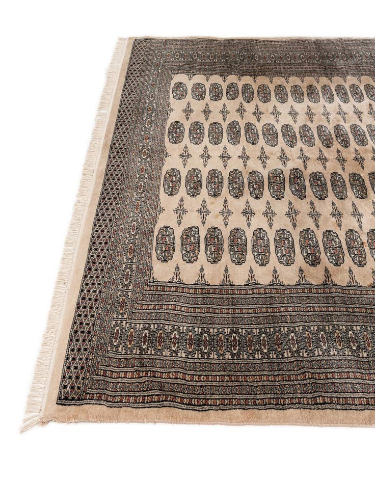 Detail image of 5' 8 x 8' 3 Hand Knotted Bokhara Oriental Wool Rug