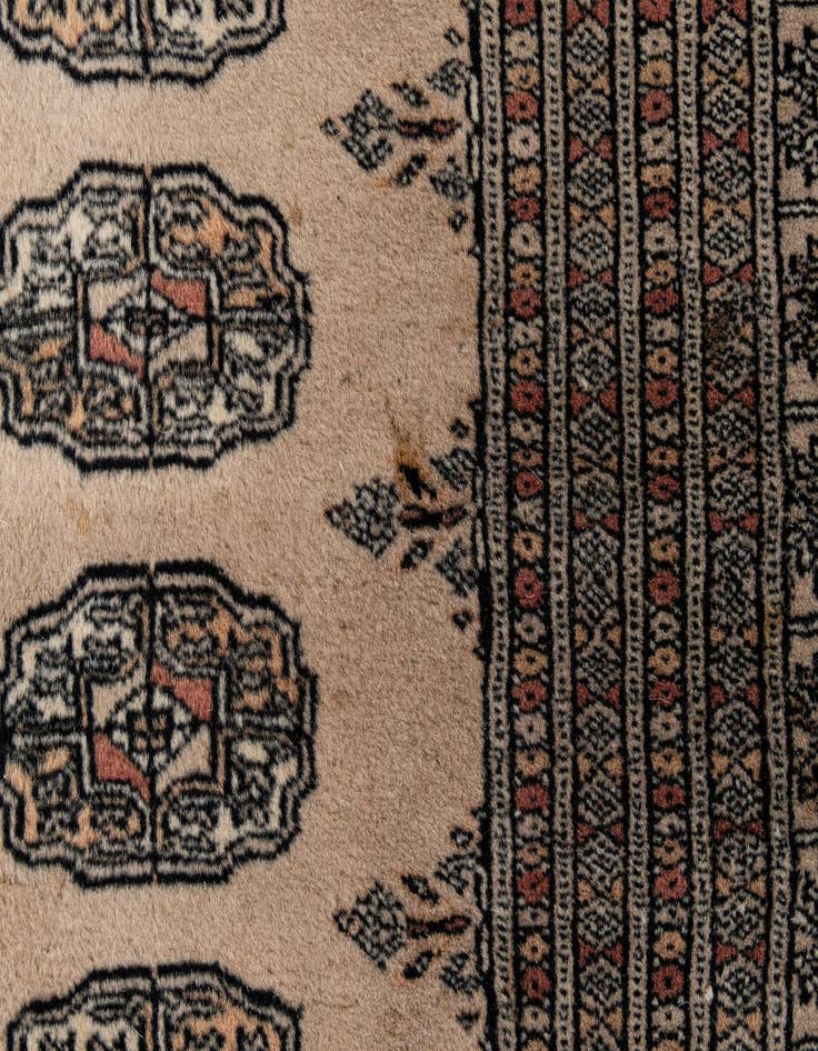Detail image of 5' 8 x 8' 3 Hand Knotted Bokhara Oriental Wool Rug