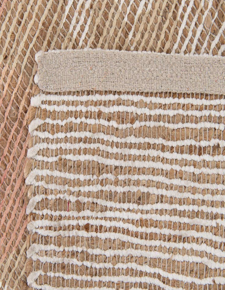 Detail image of  4' 1 x 6' 1 Chenille Jute Rug