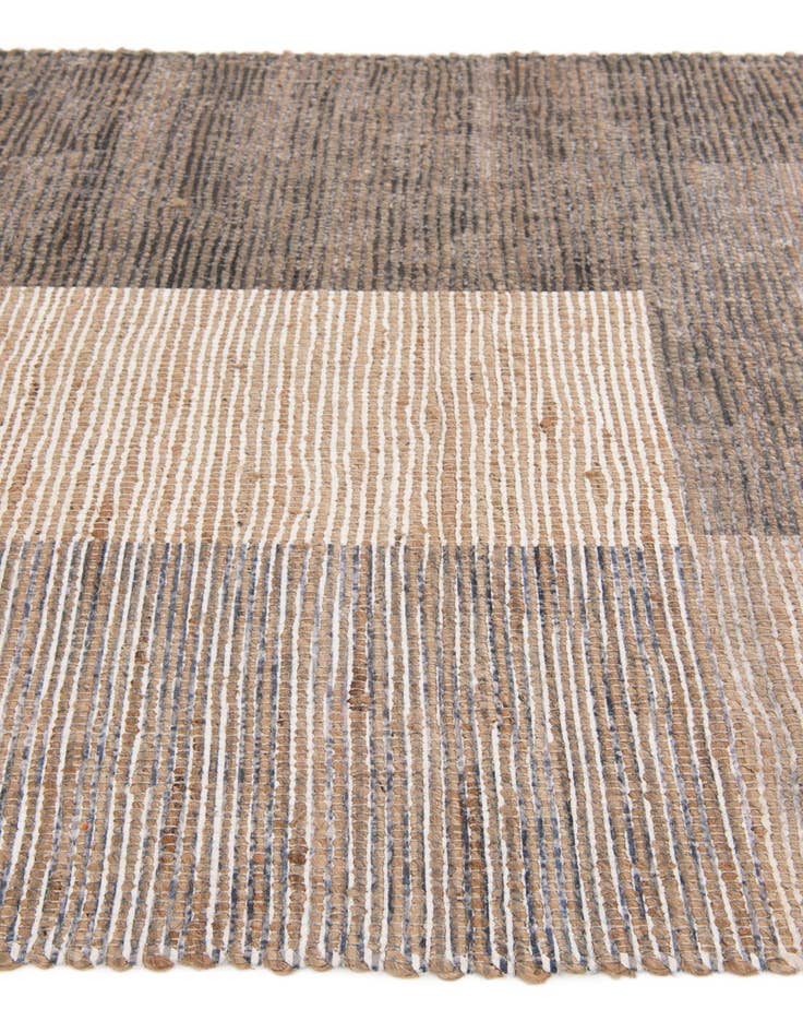 Detail image of  4' 1 x 6' Chenille Jute Rug