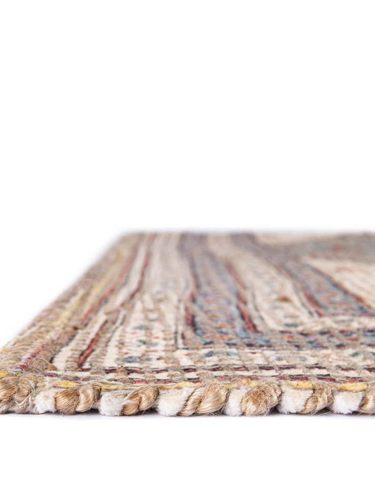 Detail image of  4' 1 x 6' 1 Chenille Jute Rug