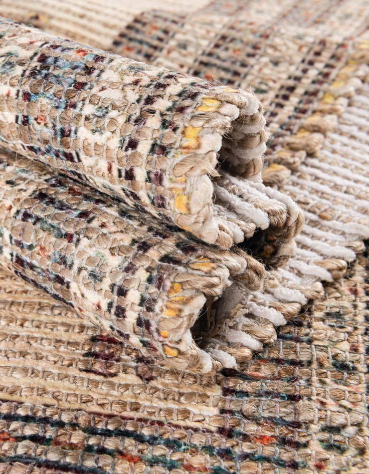 Detail image of  4' 1 x 6' 1 Chenille Jute Rug