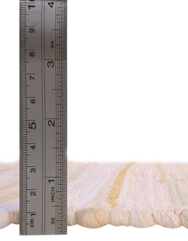 Detail image of  2' 2 x 3'  Hand Woven Chindi Cotton Rug