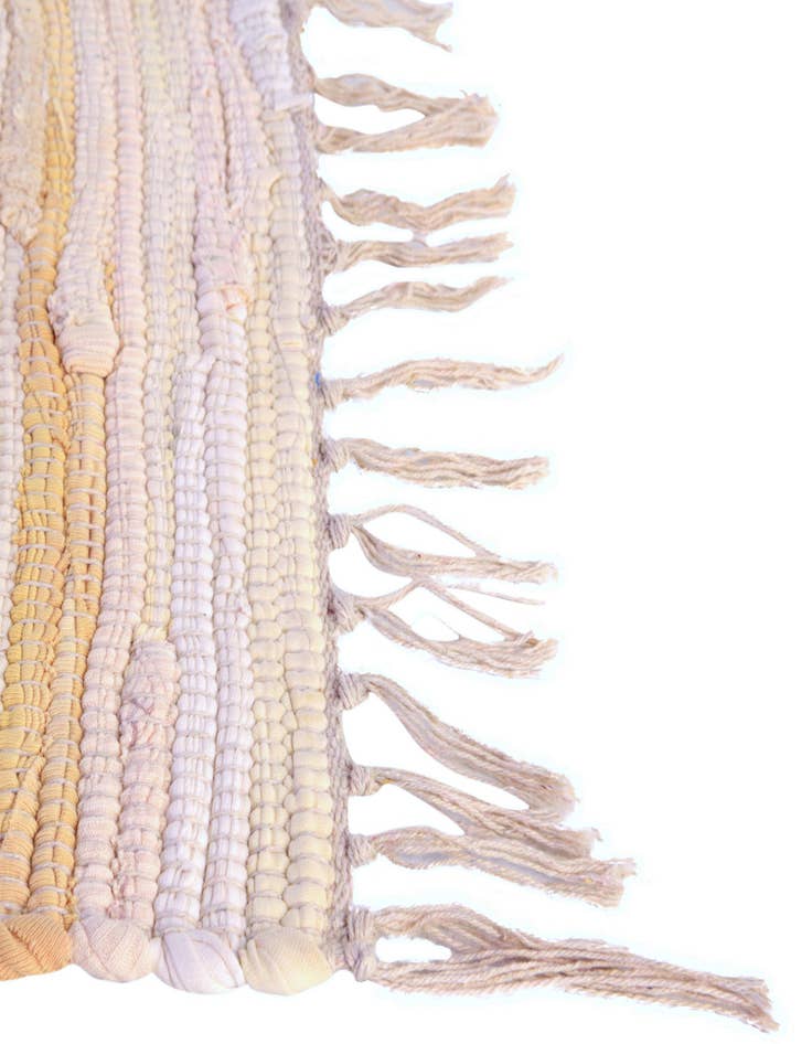 Detail image of  2' 2 x 3'  Hand Woven Chindi Cotton Rug