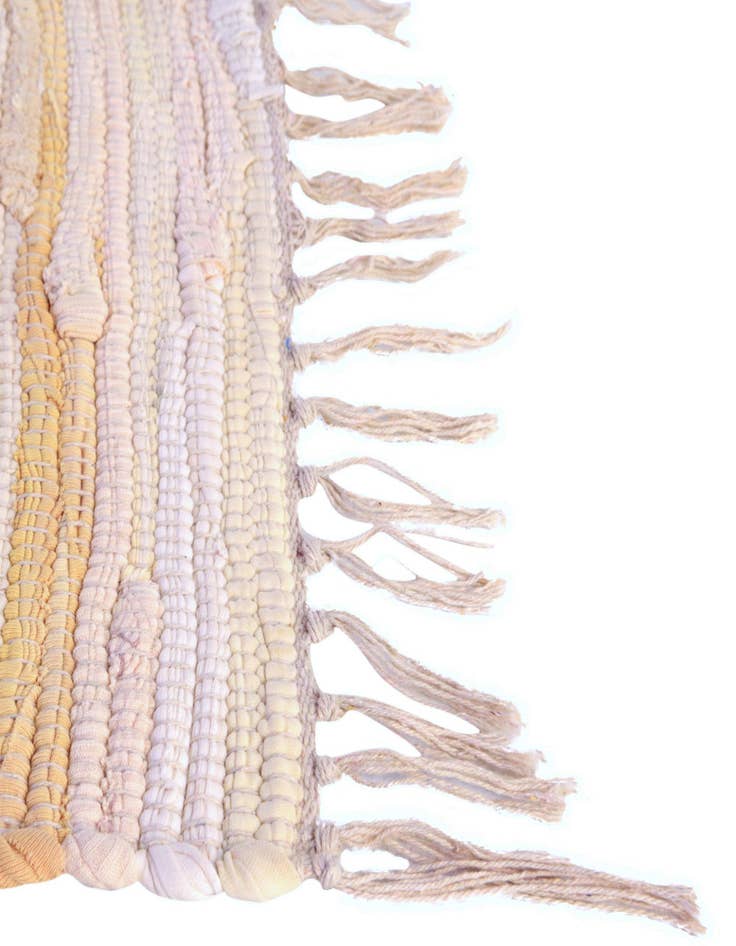 Detail image of  2' 2 x 3'  Hand Woven Chindi Cotton Rug