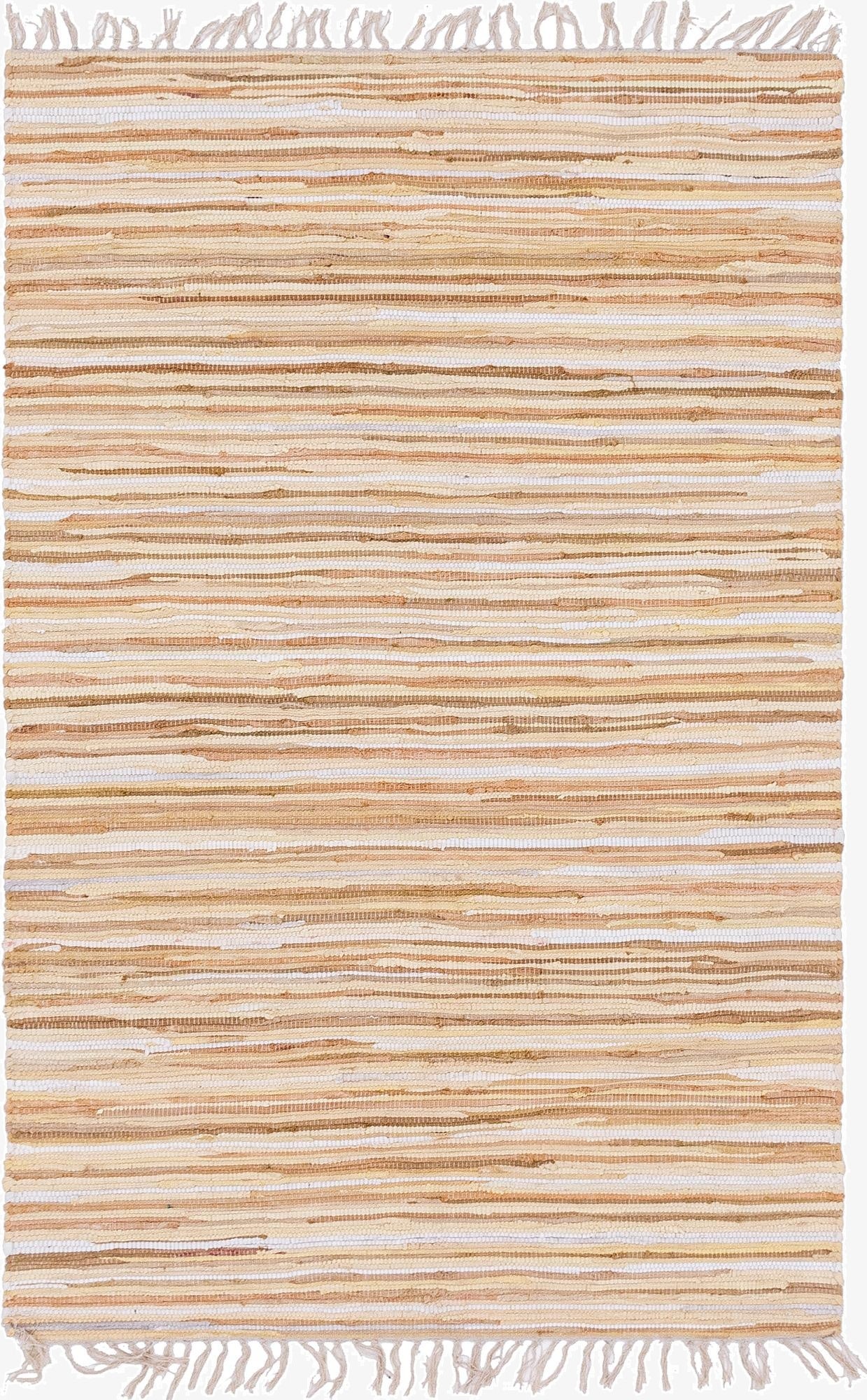  4' x 6'  Hand Woven Chindi Cotton Rug