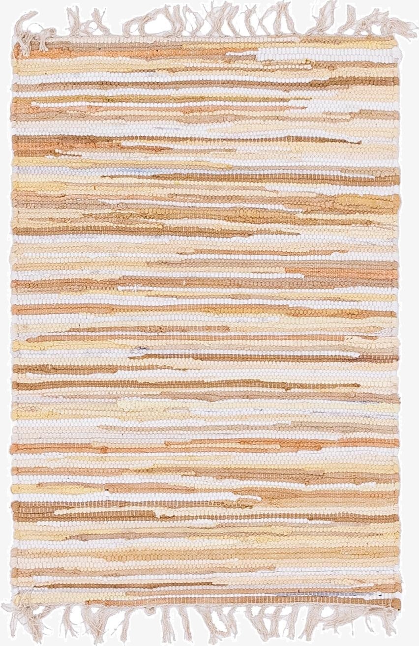  2' 2 x 3'  Hand Woven Chindi Cotton Rug