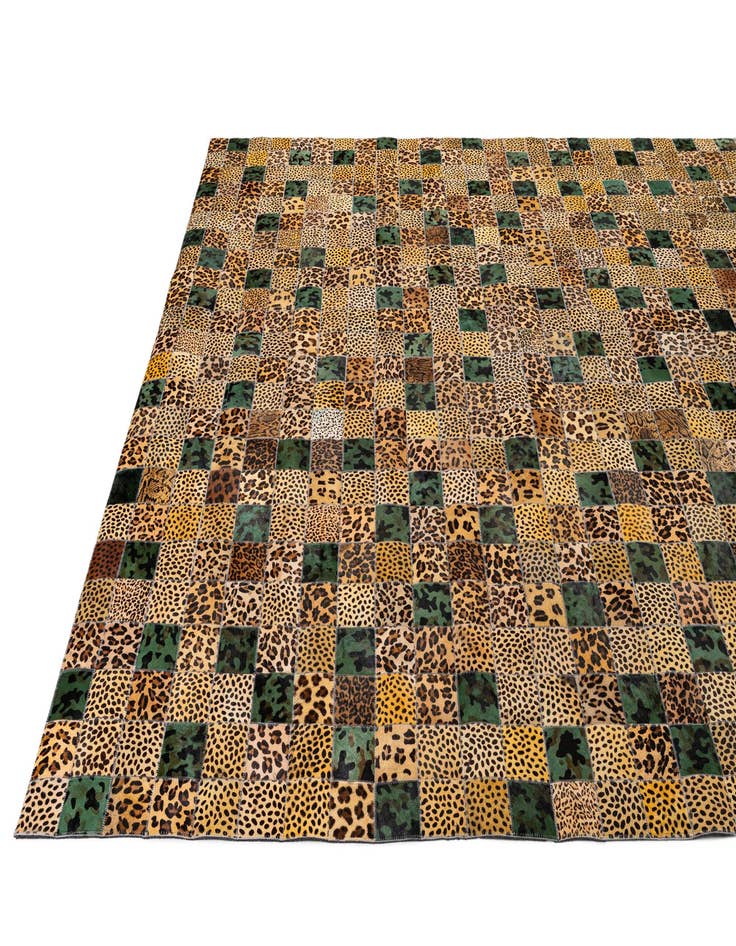 Detail image of  8' x 9' 11 Cowhide - Patchwork Rug