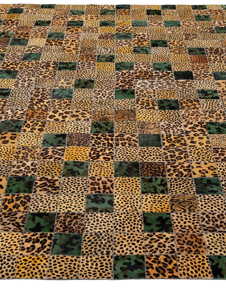 Detail image of  8' x 9' 11 Cowhide - Patchwork Rug