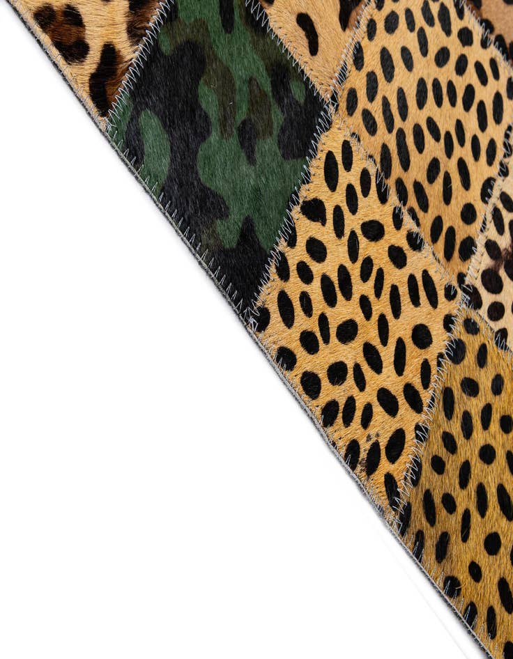 Detail image of  8' x 9' 11 Cowhide - Patchwork Rug