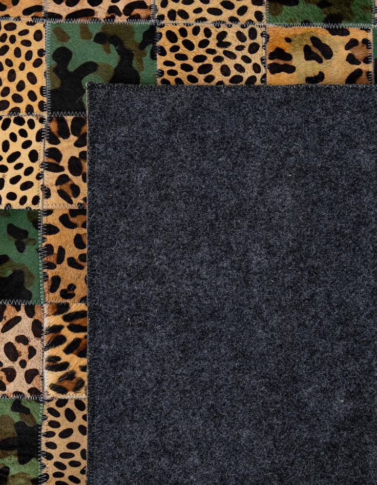 Detail image of  8' x 9' 11 Cowhide - Patchwork Rug