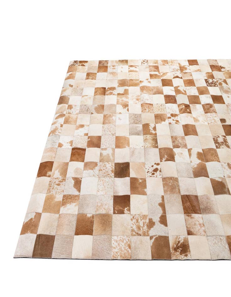 Detail image of  8' 2 x 9' 11 Cowhide - Patchwork Rug