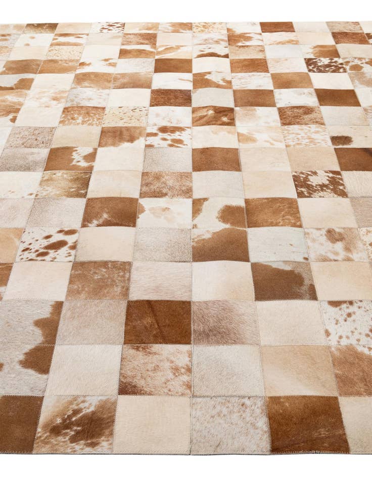 Detail image of  8' 2 x 9' 11 Cowhide - Patchwork Rug
