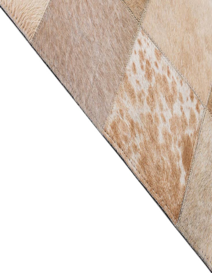 Detail image of  8' 2 x 9' 11 Cowhide - Patchwork Rug
