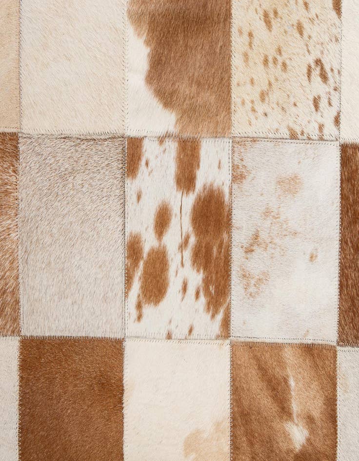 Detail image of  8' 2 x 9' 11 Cowhide - Patchwork Rug
