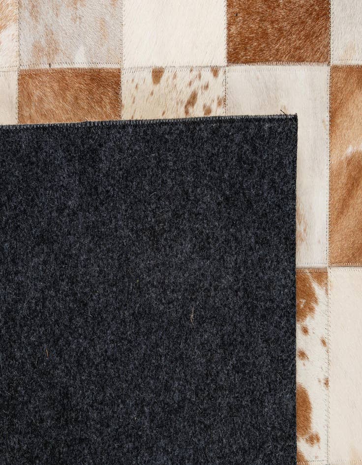 Detail image of  8' 2 x 9' 11 Cowhide - Patchwork Rug
