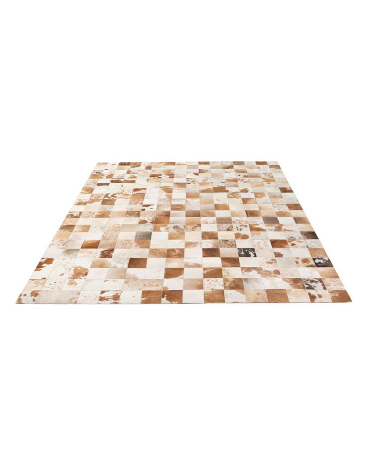 Detail image of  8' 1 x 9' 11 Cowhide - Patchwork Rug