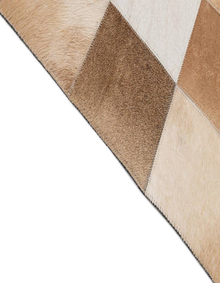 Detail image of  8' 1 x 9' 11 Cowhide - Patchwork Rug