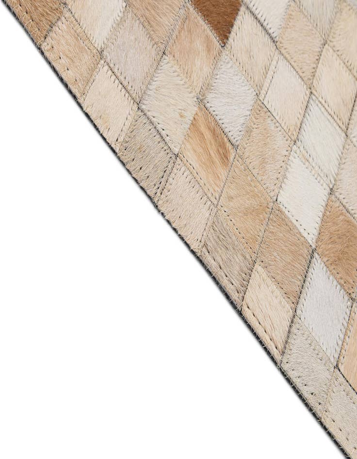 Detail image of  8' 1 x 9' 11 Cowhide - Patchwork Rug