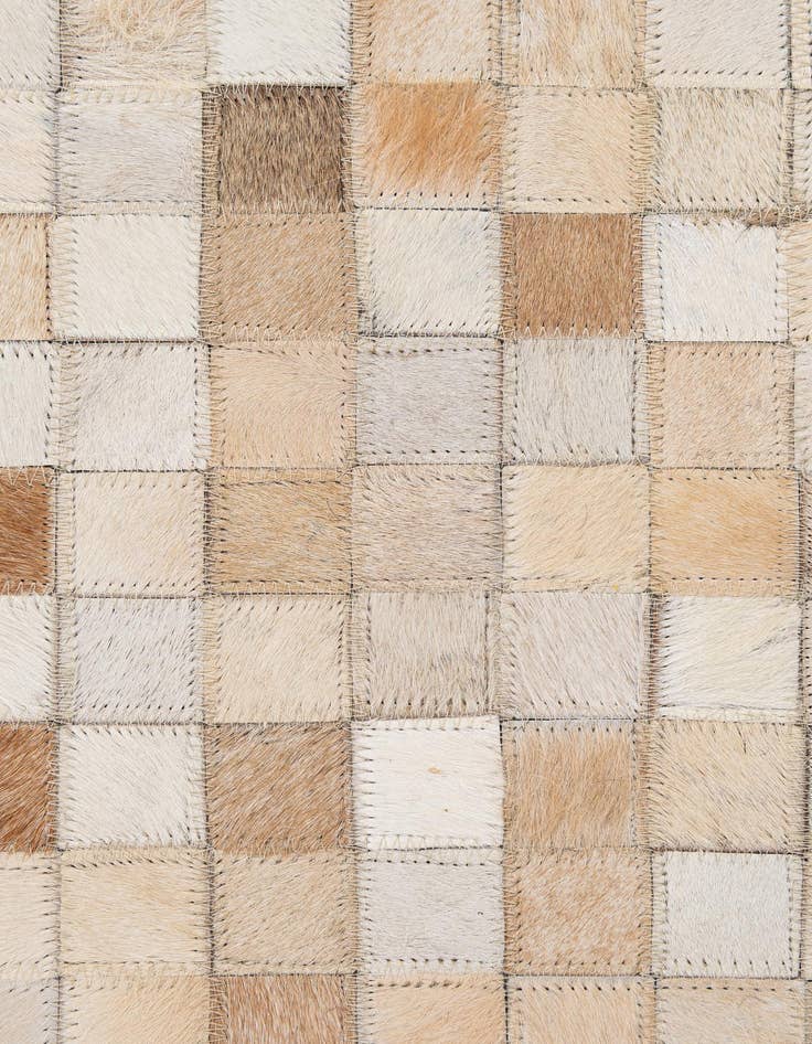 Detail image of  8' 1 x 9' 11 Cowhide - Patchwork Rug