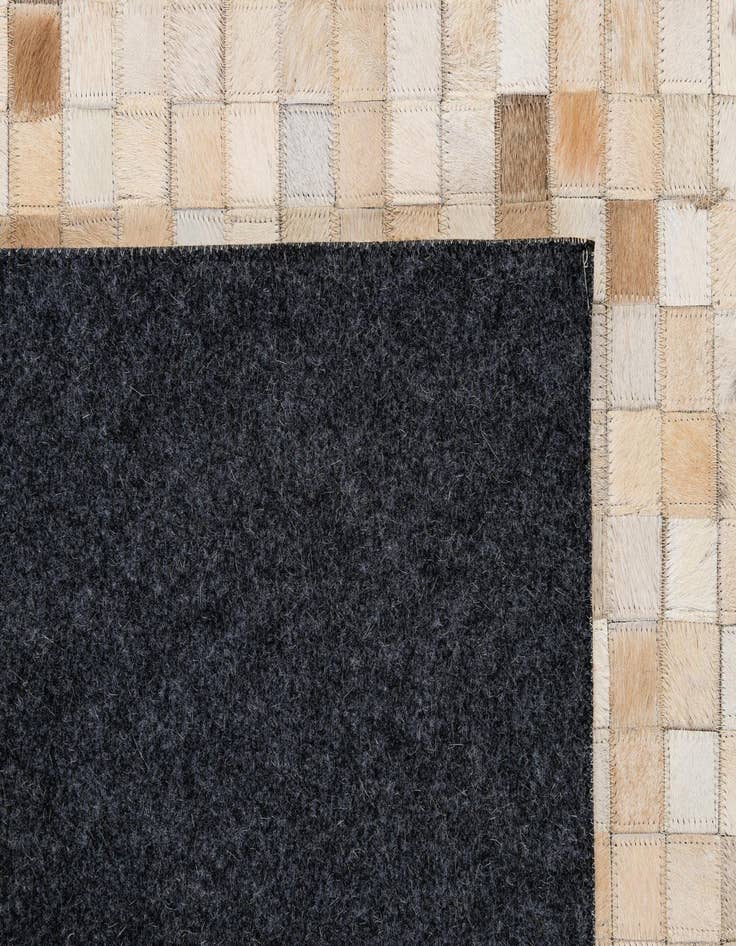 Detail image of  8' 1 x 9' 11 Cowhide - Patchwork Rug