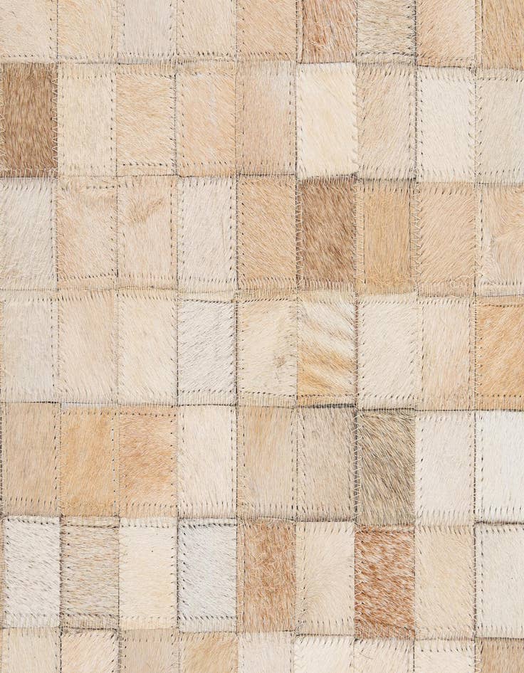 Detail image of  8' 2 x 9' 10 Cowhide - Patchwork Rug