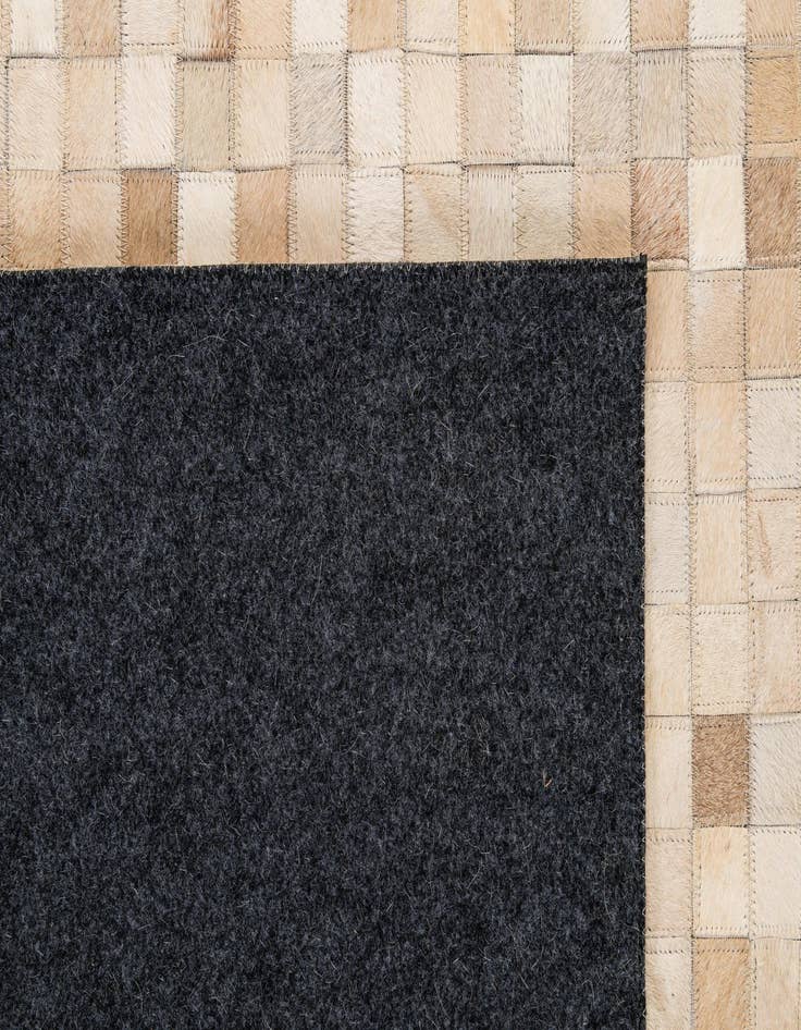 Detail image of  8' 2 x 9' 10 Cowhide - Patchwork Rug