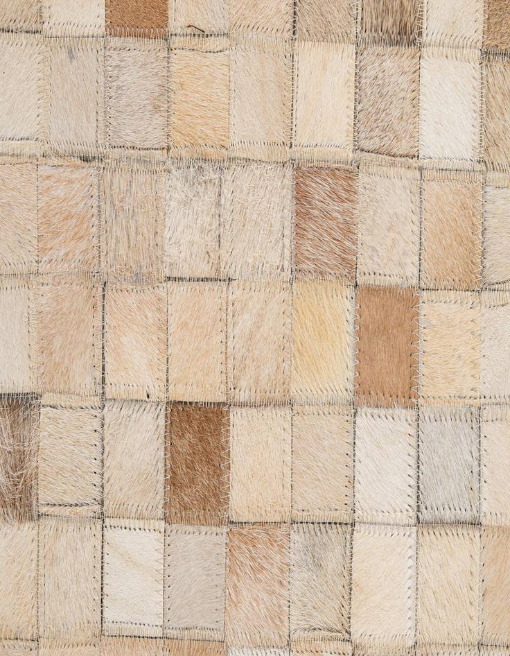 Detail image of  8' 1 x 9' 11 Cowhide - Patchwork Rug