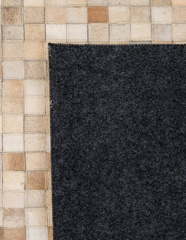 Detail image of  8' 1 x 9' 11 Cowhide - Patchwork Rug