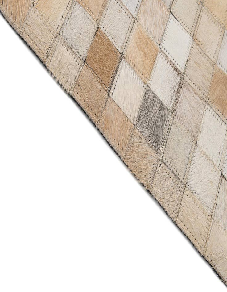 Detail image of  8' 1 x 10' Cowhide - Patchwork Rug