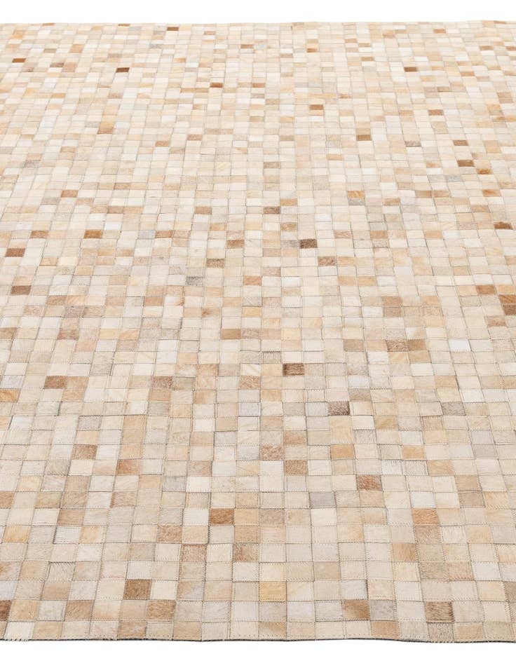 Detail image of  8' 1 x 9' 10 Cowhide - Patchwork Rug