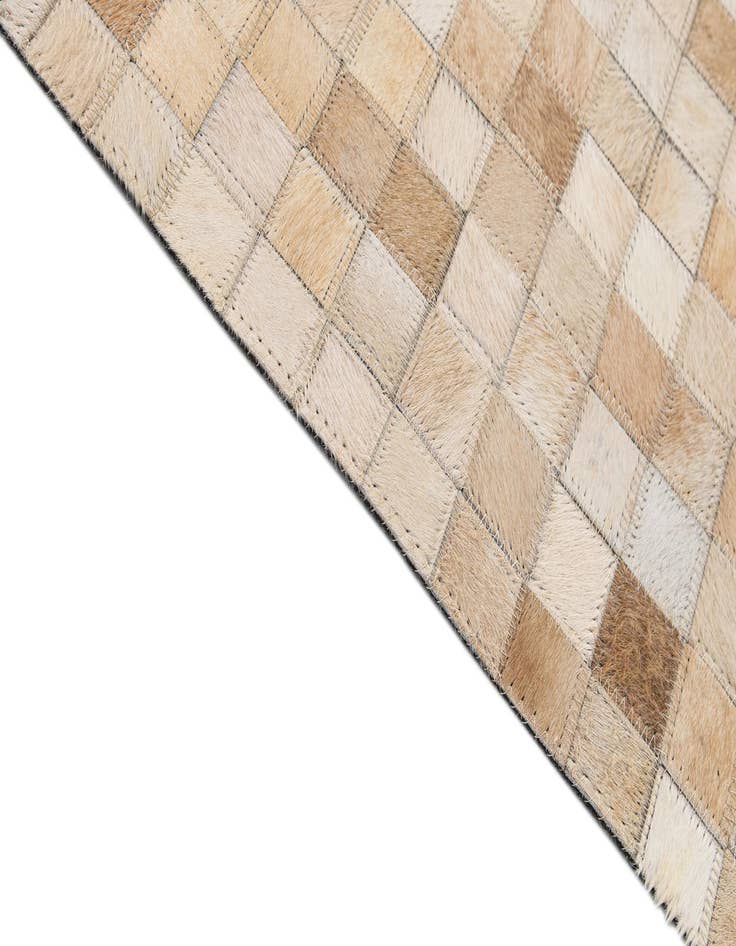 Detail image of  8' 1 x 9' 10 Cowhide - Patchwork Rug