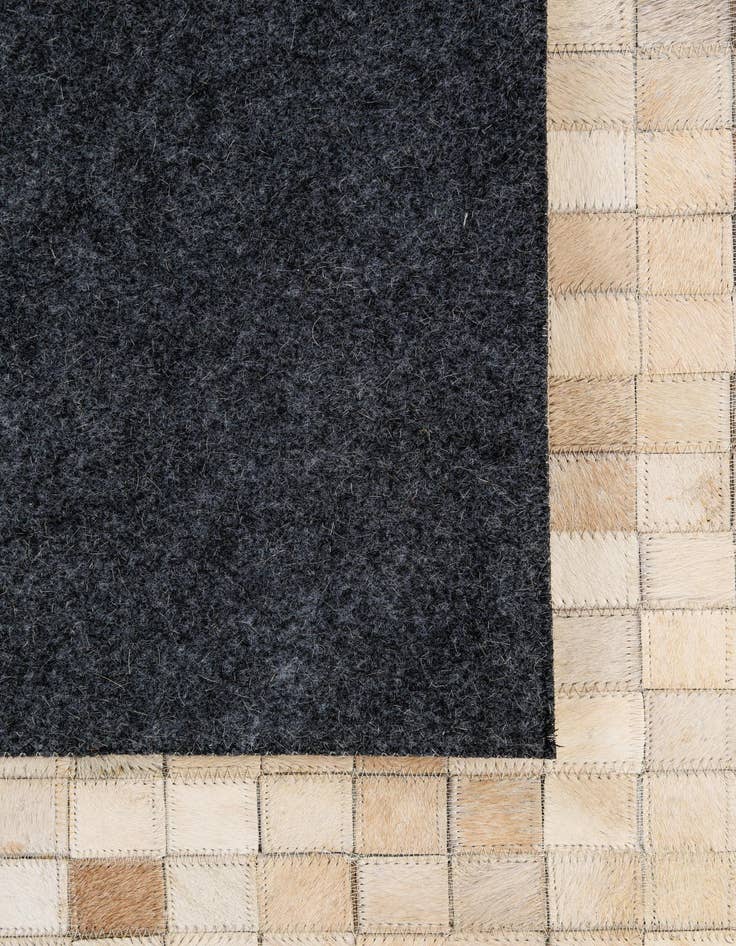 Detail image of  8' 1 x 9' 10 Cowhide - Patchwork Rug