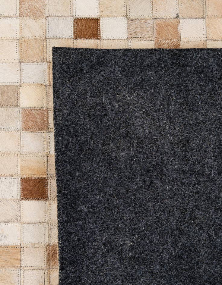 Detail image of  8' 1 x 10' Cowhide - Patchwork Rug