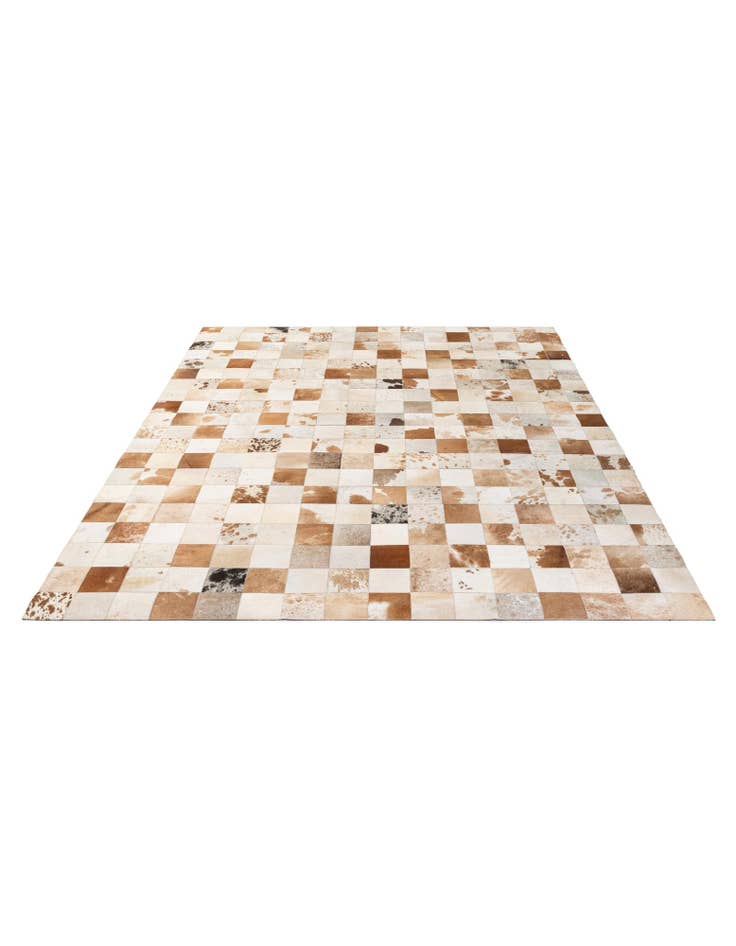 Detail image of  8' 1 x 9' 11 Cowhide - Patchwork Rug