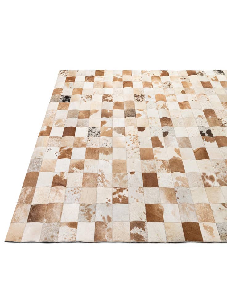 Detail image of  8' 1 x 9' 11 Cowhide - Patchwork Rug