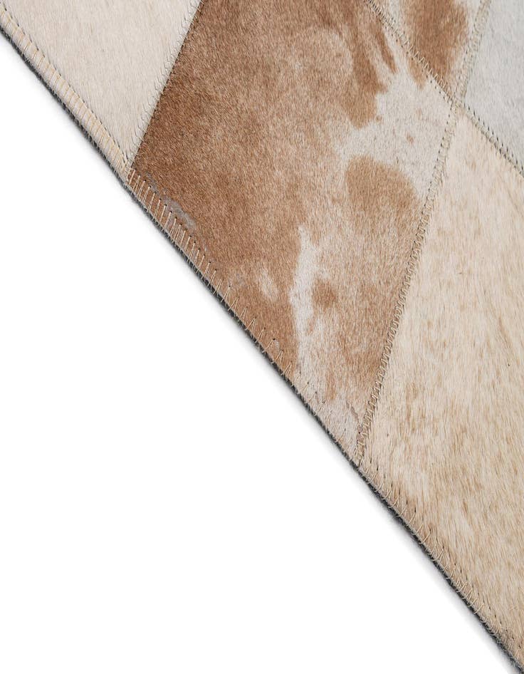 Detail image of  8' 1 x 9' 11 Cowhide - Patchwork Rug