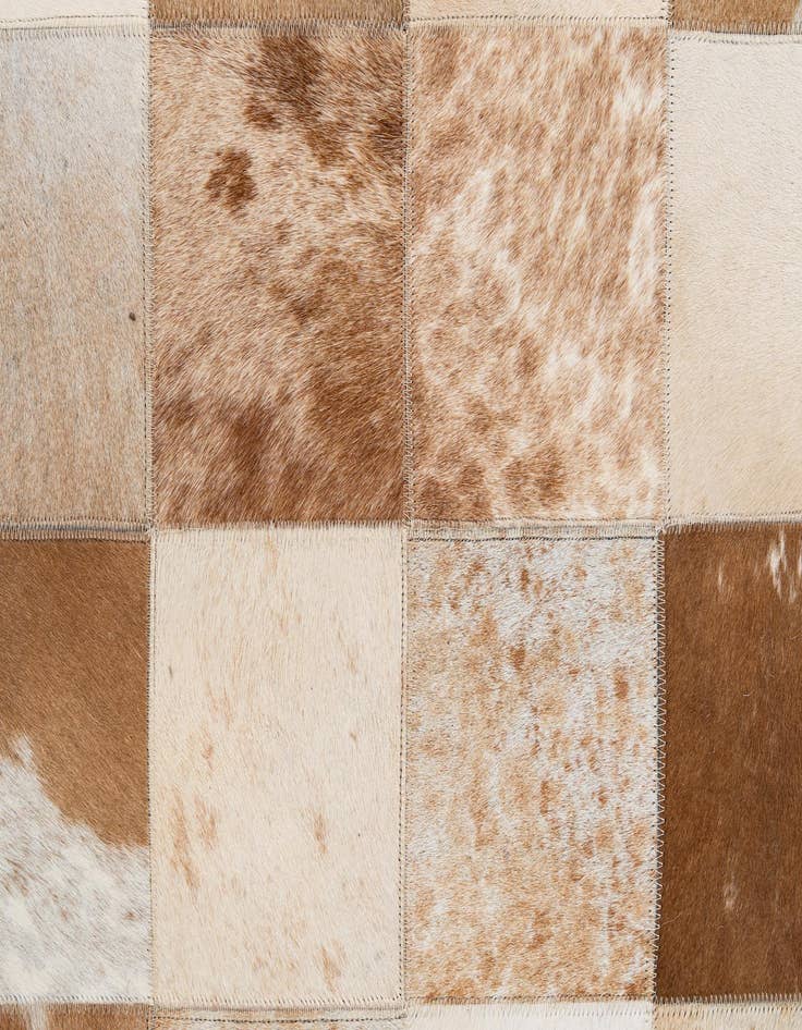 Detail image of  8' x 9' 11 Cowhide - Patchwork Rug