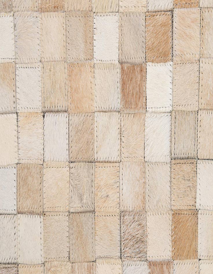 Detail image of  8' 1 x 9' 11 Cowhide - Patchwork Rug