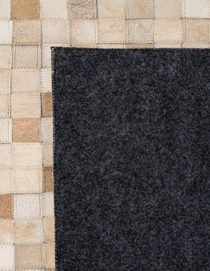 Detail image of  8' 1 x 9' 11 Cowhide - Patchwork Rug