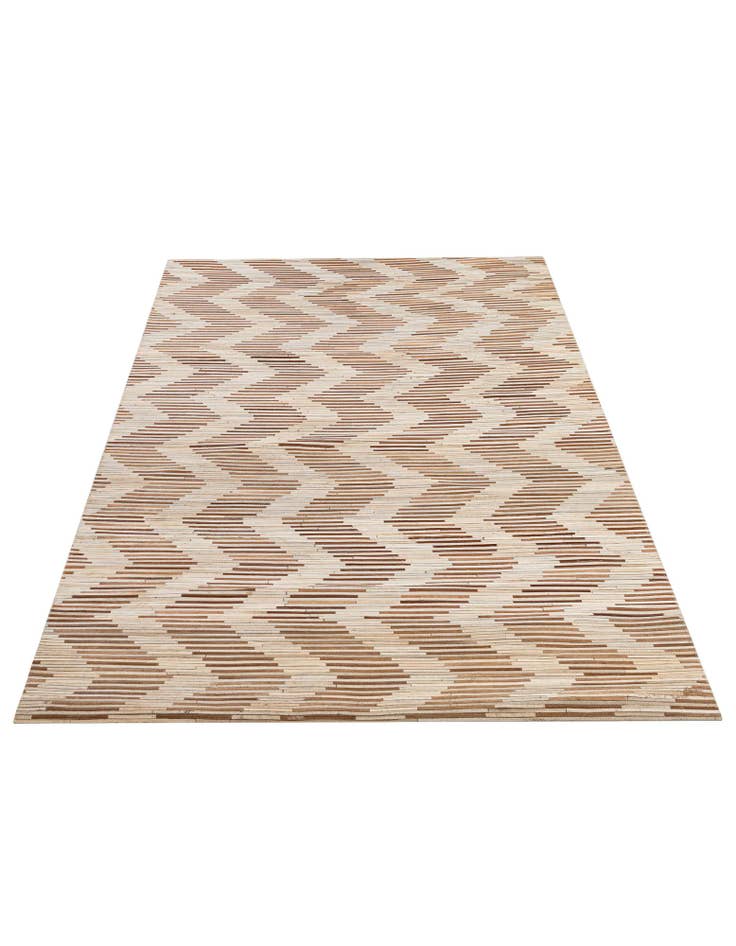 Detail image of  4' 11 x 8' 2 Cowhide - Patchwork Rug