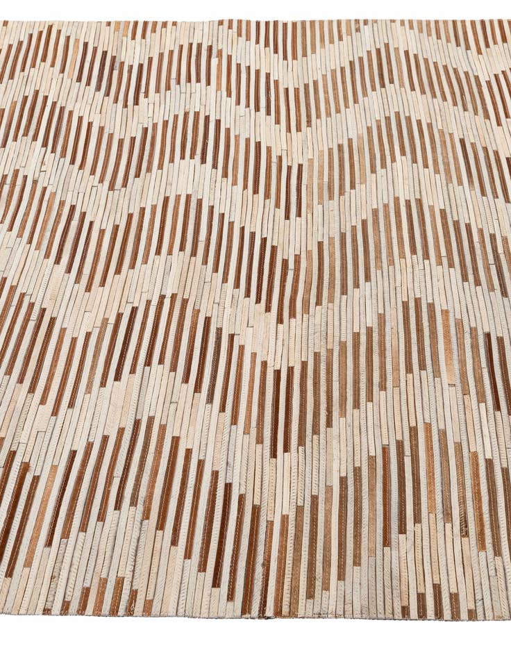 Detail image of  4' 11 x 8' 2 Cowhide - Patchwork Rug