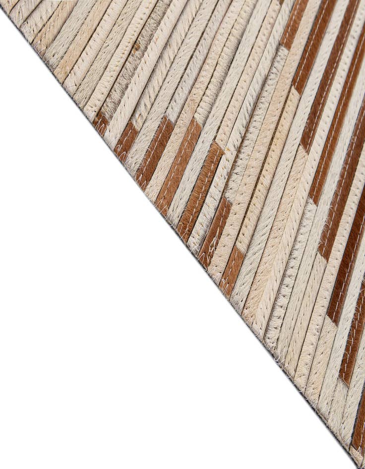 Detail image of  4' 11 x 8' 2 Cowhide - Patchwork Rug