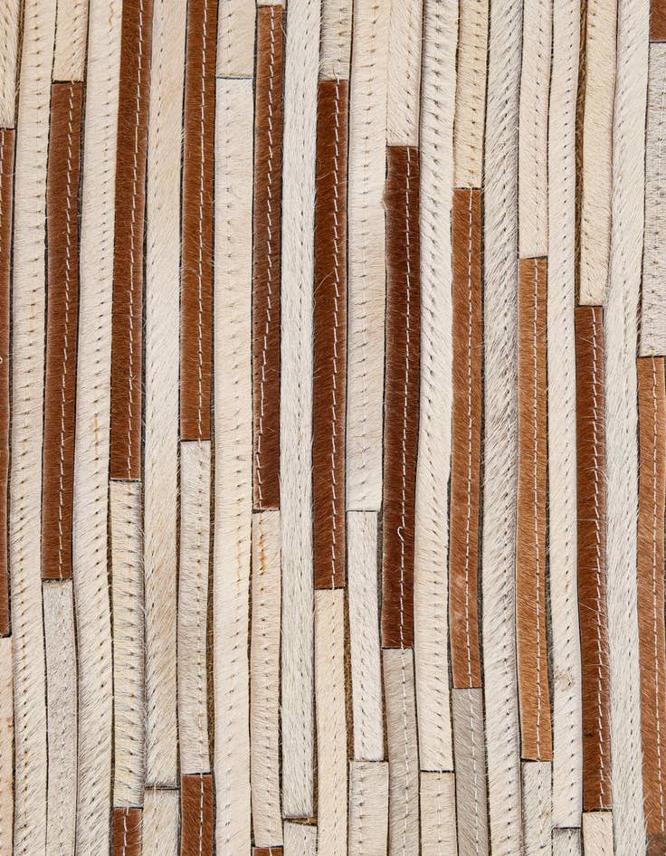 Detail image of  4' 11 x 8' 2 Cowhide - Patchwork Rug
