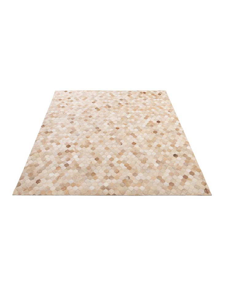 Detail image of  5' 9 x 8' Cowhide - Patchwork Rug