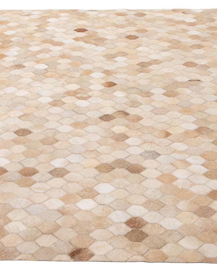 Detail image of  5' 9 x 8' Cowhide - Patchwork Rug