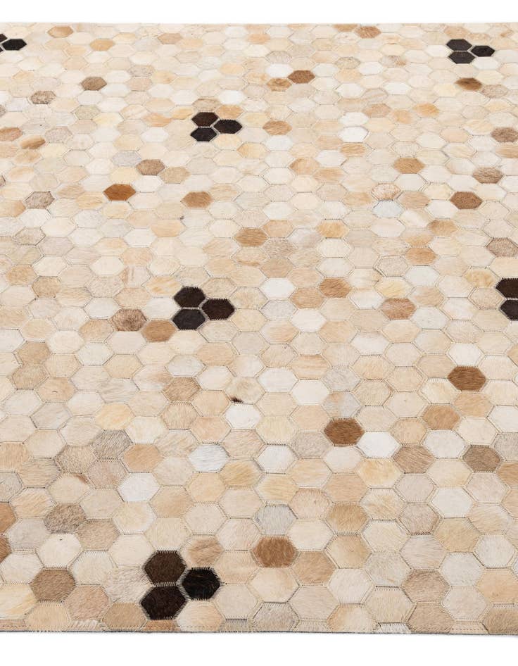 Detail image of  5' x 7' 11 Cowhide - Patchwork Rug